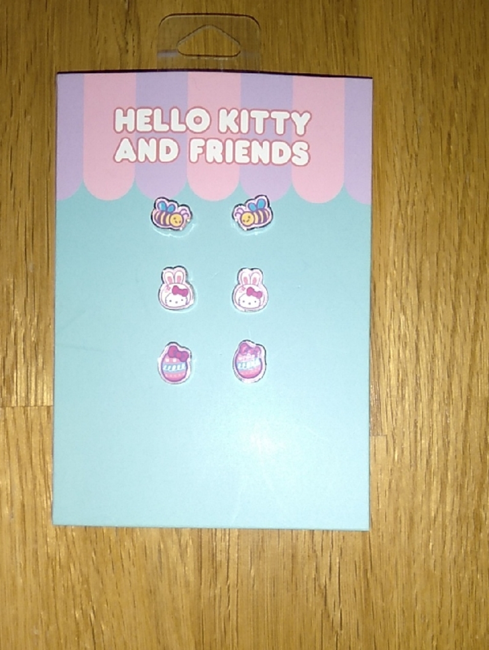 Hello Kitty And Friends NWT Easter 3 Pair Of Earrings